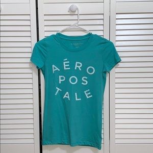 Aquamarine Aeropostale Womens T-Shirt